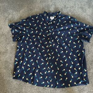 Harbor Bay Pineapple Print Button Down